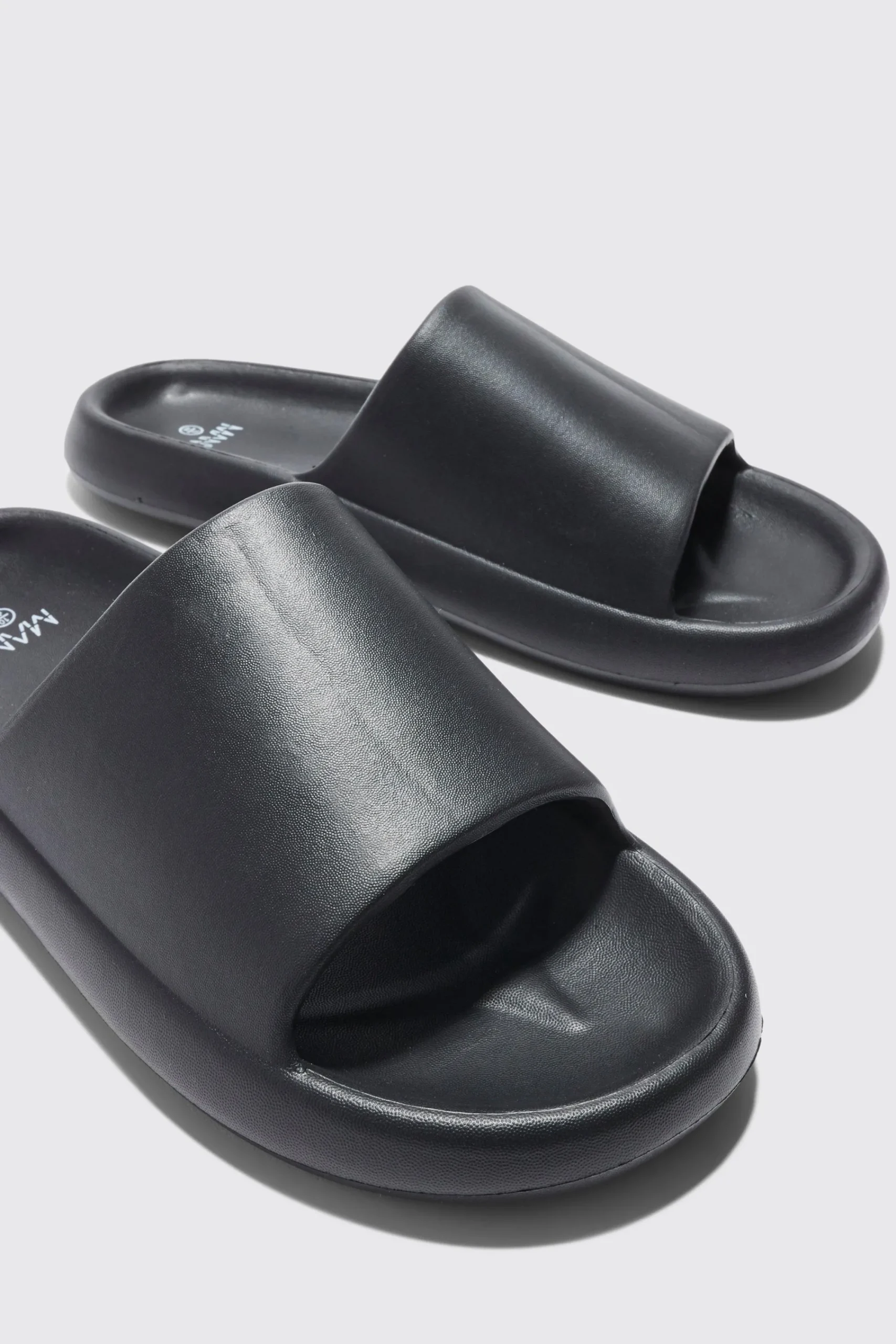 boohooMAN Plain Moulded Slider | UK| Sliders & Slippers
