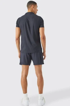 boohooMAN Plain Viscose Shirt And Short | UK| Sets & Co-Ords
