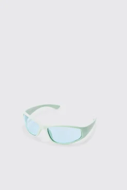 boohooMAN Plastic Racer Sunglasses In | UK| Sunglasses