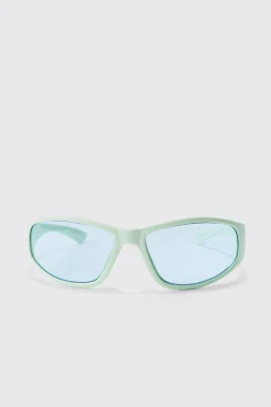 boohooMAN Plastic Racer Sunglasses In | UK| Sunglasses