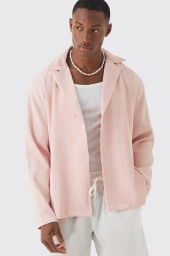 boohooMAN Pleated Long Sleeve Wrap Shirt | UK| Shirts