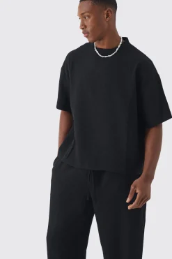 boohooMAN Pleated Oversized Boxy T-shirt & Trouser | UK| Sets & Co-Ords