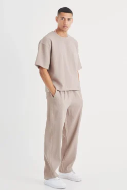 boohooMAN Pleated Oversized Boxy T-shirt & Trouser | UK| Sets & Co-Ords