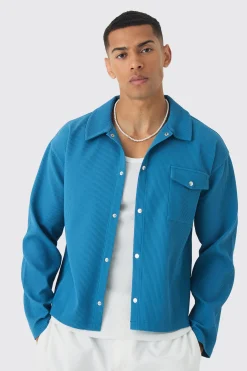boohooMAN Pleated Oversized Overshirt | UK| Shirts