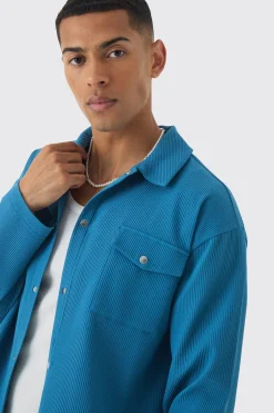 boohooMAN Pleated Oversized Overshirt | UK| Shirts