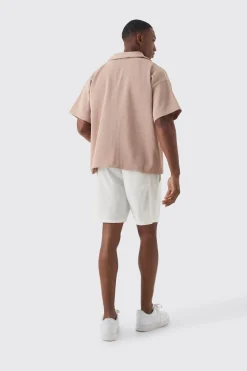 boohooMAN Pleated Short Sleeve Oversized Boxy Shirt | UK| Shirts