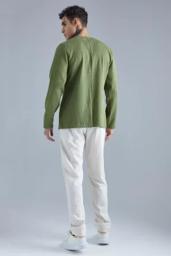 boohooMAN Pleated Slim Collarless Concealed Button Blazer | UK| Suits & Tailoring