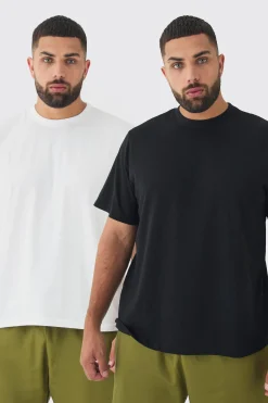 Plus 2 Pack Basic T-shirt | UK^boohooMAN Hot
