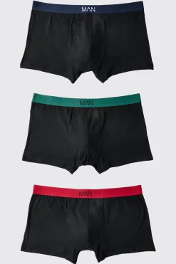 boohooMAN Plus 3 Pack Man Signature Trunks | UK| Underwear & Socks|Underwear & Socks