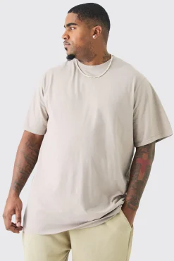 Plus Acid Wash Crew Neck T-shirt | UK^boohooMAN Clearance