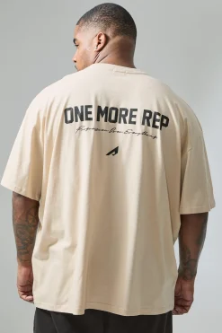 Plus Active Oversized One More Rep T-shirt | UK^boohooMAN Best