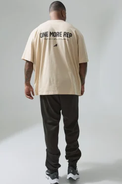 Plus Active Oversized One More Rep T-shirt | UK^boohooMAN Best