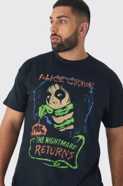 Plus Alice Cooper License T-shirt | UK^boohooMAN Best