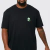 Plus Alien Embroidered T-shirt | UK^boohooMAN Hot