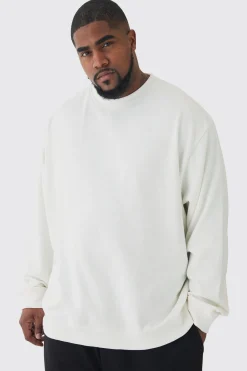 boohooMAN Plus Back Print Oversized Sweatshirt | UK| Hoodies & Sweatshirts