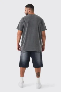 Plus Back To The Future License Overdye T-shirt | UK^boohooMAN New