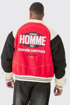 boohooMAN Plus Boxy Twill Biker Panel Moto Jacket | UK| Coats & Jackets