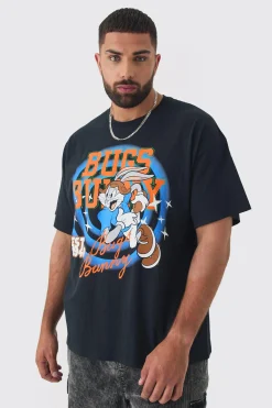 Plus Bugs Bunny Lisence Printed T-shirt In | UK^boohooMAN