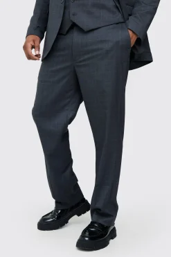 boohooMAN Plus Check Regular Fit Suit Trouser | UK| Suits & Tailoring|Sets & Co-Ords
