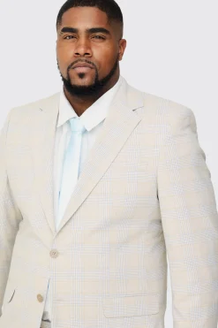 boohooMAN Plus Checked Skinny Fit Blazer | UK| Suits & Tailoring