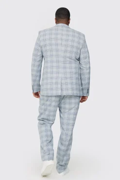 boohooMAN Plus Checked Skinny Fit Suit | UK| Sets & Co-Ords