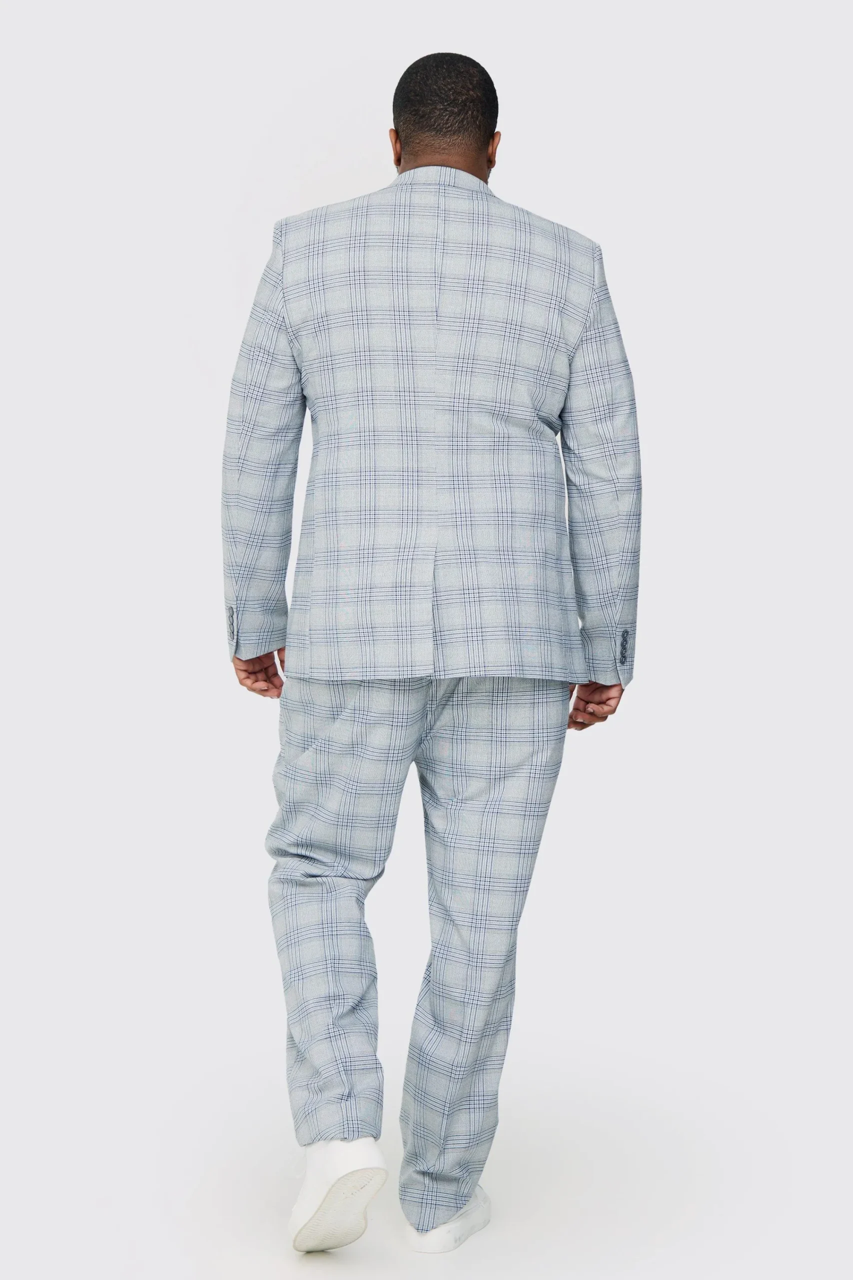 boohooMAN Plus Checked Skinny Fit Suit | UK| Sets & Co-Ords