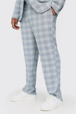 boohooMAN Plus Checked Skinny Fit Trousers | UK| Suits & Tailoring