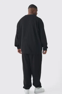 boohooMAN Plus Cherry Embroidered Sweat | UK| Hoodies & Sweatshirts