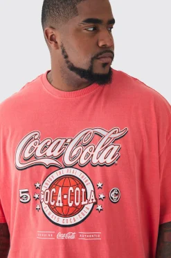 Plus Coca Cola License Print T-shirt In | UK^boohooMAN