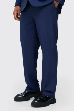 boohooMAN Plus Check Regular Fit Suit Trouser | UK| Suits & Tailoring|Sets & Co-Ords