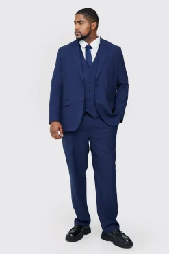 boohooMAN Plus Check Single Breasted Regular Fit Suit Jacket | UK| Suits & Tailoring|Sets & Co-Ords