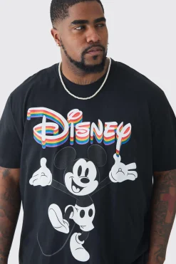 Plus Disney Mickey Mouse Pride License T-shirt | UK^boohooMAN Sale