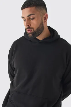 boohooMAN Plus Doberman Graphic Back Print Oversized Hoodie | UK| Hoodies & Sweatshirts