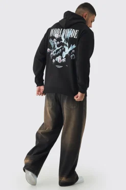 boohooMAN Plus Dove Worldwide Regular Fit Hoodie | UK| Hoodies & Sweatshirts