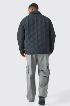 boohooMAN Plus Elastic Waist Relaxed Fit Buckle Cargo Jogger | UK| Trousers