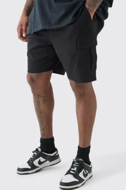 boohooMAN Plus Elasticated Waist Skinny Fit Cargo Shorts | UK| Trousers|Shorts