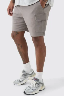 boohooMAN Plus Elasticated Waist Slim Fit Cargo Shorts | UK| Trousers|Shorts