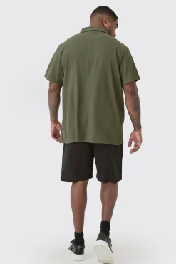 boohooMAN Plus Elasticated Waist Linen Comfort Shorts In | UK| Trousers|Shorts