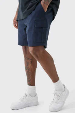 boohooMAN Plus Elasticated Waist Slim Fit Cargo Shorts | UK| Trousers|Shorts