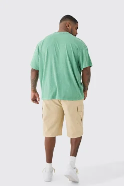 boohooMAN Plus Elasticated Waist Relaxed Fit Cargo Jorts | UK| Shorts