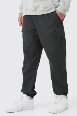 boohooMAN Plus Elasticated Waist Slim Fit Cargo Trousers | UK| Trousers|Cargos