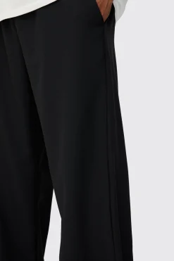 boohooMAN Plus Elasticated Waist Smart Relaxed Fit Trousers | UK| Trousers