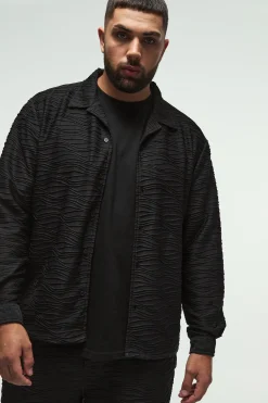 boohooMAN Plus Elevated Pleated Shirt And Straight Fit Trouser Set In | UK| Sets & Co-Ords