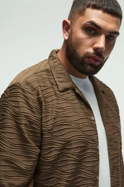 boohooMAN Plus Elevated Pleated Shirt And Straight Fit Trouser Set In | UK| Sets & Co-Ords