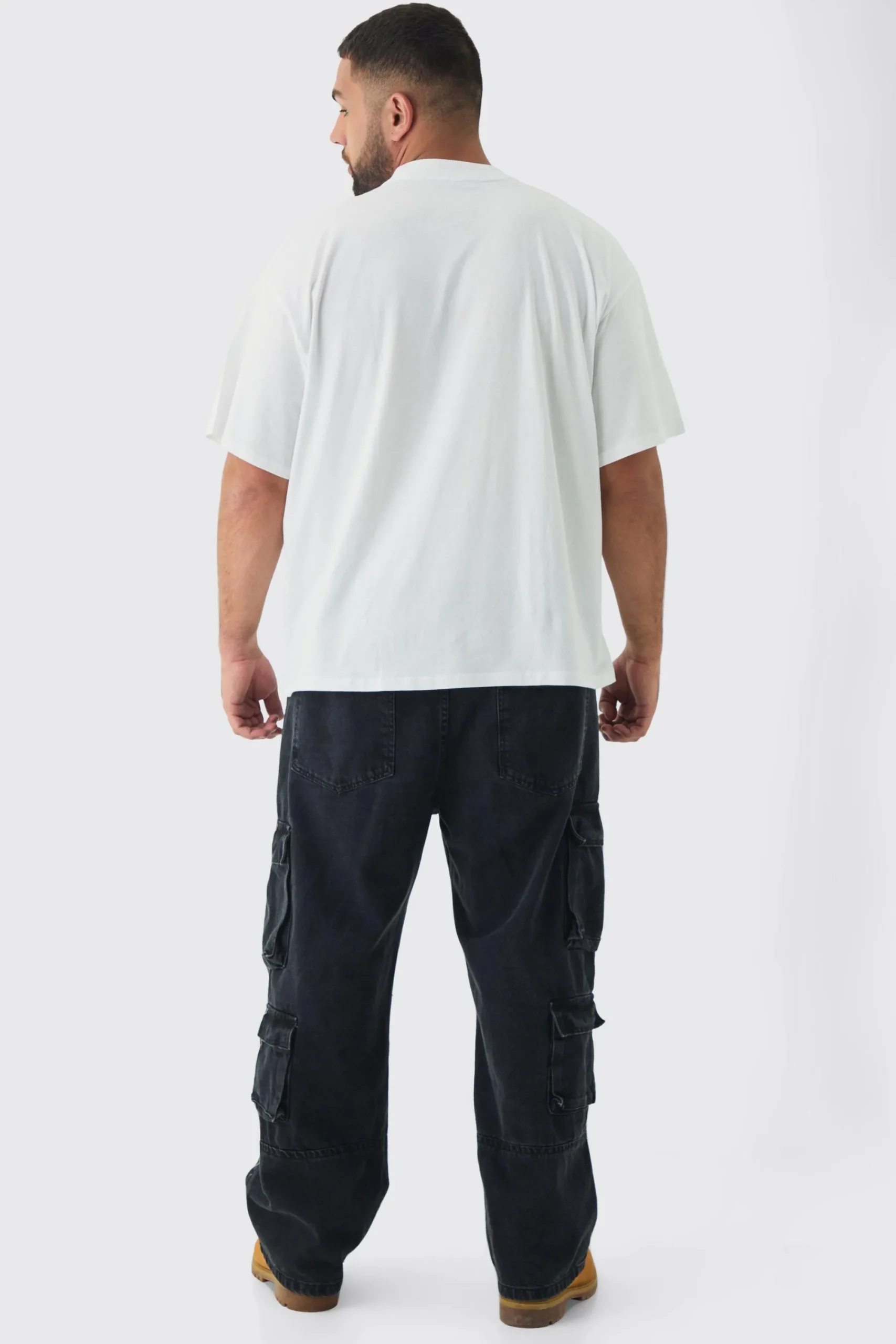 Plus Extended Neck Cherub Graphic Oversized T-Shirt | UK^boohooMAN Hot