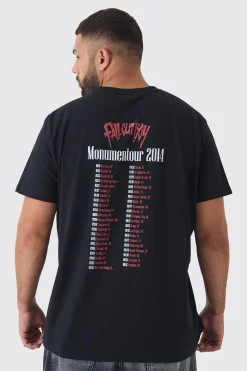 Plus Fall Out Boy License Print T-shirt | UK^boohooMAN Best