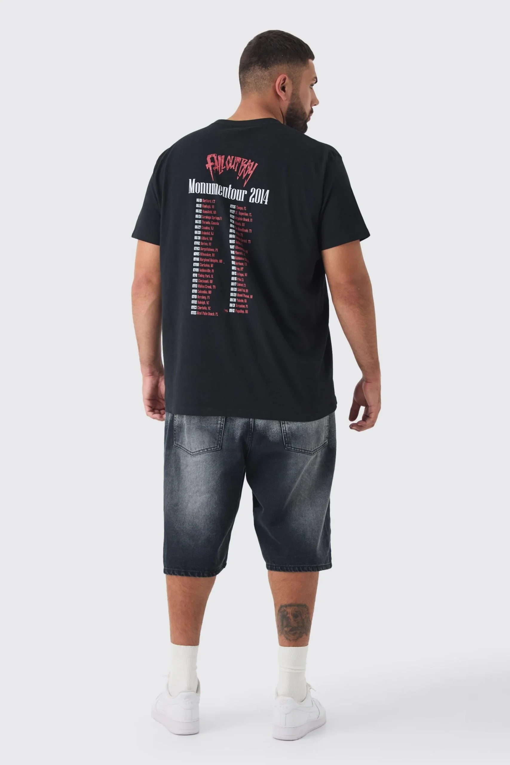 Plus Fall Out Boy License Print T-shirt | UK^boohooMAN Best