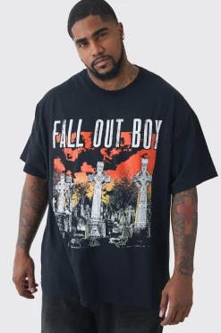 Plus Fall Out Boy License Graphic T-shirt | UK^boohooMAN Sale