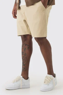 boohooMAN Plus Fixed Waist Skinny Fit Chino Shorts | UK| Shorts
