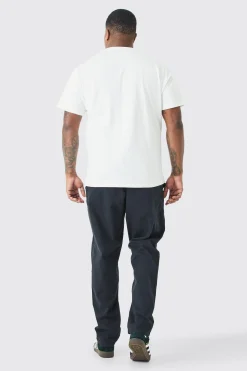 boohooMAN Plus Fixed Waist Straight Fit Chino Trousers | UK| Trousers